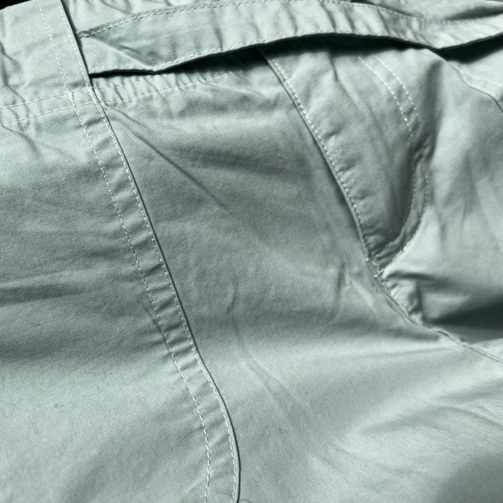 Prana Light Cotton Blue Cargo Pants small adjustable straps at ankle - Picture 14 of 14